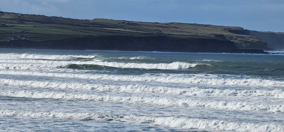 big swell but quite windy